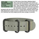 Bertucci A-2s Ballista Matte Black w/Black Nylon Band Watch 11086