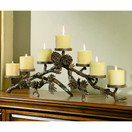 SPI Home Pinecone Mantlepiece Candleholer 33015