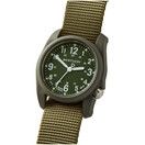 BERTUCCI DX3 Field Watch| Olive Dial and Forest Nylon Band | Matte Finish | 4 Year Battery Life | 50 M Water Resistance