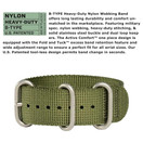 BERTUCCI DX3 Field Watch| Olive Dial and Forest Nylon Band | Matte Finish | 4 Year Battery Life | 50 M Water Resistance