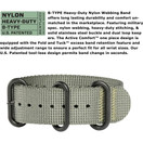 BERTUCCI A-2S Ballista X1 Illuminated Watch - X1 Super Luminous Dial Khaki Band