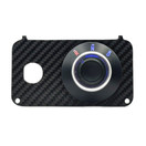 OZ-USA Carbon Fiber Golf Cart Forward/Reverse Key Switch Plate (W) EG01C