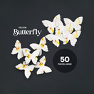 Of The Earth Butterfly Seed Paper  50pcs Large Yellow Plantable/Writable