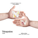 Of The Earth Butterfly Seed Paper  50pcs Large Yellow Plantable/Writable