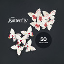 Of The Earth Butterfly Seed Paper – 50pcs Large Pink Plantable/Writable