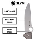 Spyderco Slym Ultralight Folding Knife | M390