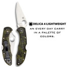Spyderco Delica 4 Lockback Zombie SC11ZFPGR