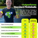 BZER Quiet Pickleball Balls (Set of 3)