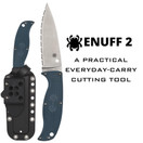 Spyderco Enuff 2 Fixed Blade Blue K390 - SCFB31SBL2K390
