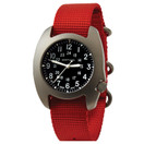 Bertucci Black dial- #393 International / NASA Orange nylon band Watch 17021