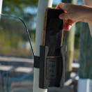 Golf Cart Phone Holder – Universal Phone Caddy for Golf Carts & Boats – Secure Mount for Square Struts & Round Poles – Fits Large Phones & Thick Cases – No Tools Needed