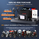 iCarsoft MT V6 Motorcycle Diagnostic Scan Tool for Harley, All System Motorcycle OBD2 Scanner with 57Actuation Tests,43 Special Function, Oil/ETC/ABS/ESA/Engine Idle Resets,Battery Test