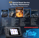 iCarsoft MT V6 Motorcycle Diagnostic Scan Tool for Harley, All System Motorcycle OBD2 Scanner with 57Actuation Tests,43 Special Function, Oil/ETC/ABS/ESA/Engine Idle Resets,Battery Test