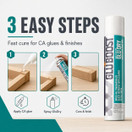 GluBoost Non-Blushing Glue Dry CA Accelerator Spray 4 oz