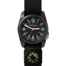 Bertucci Men's DX3 Black Dial Nylon Band Quartz Watch 11102