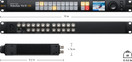 Blackmagic Design Videohub 10x10 12G Zero Latency Video Router VHUBSMAS12G010010