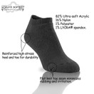 World's Softest Socks Classic Low - Comfortable Mens Socks (Black XL)