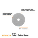 Fiskars 60mm Rotary Blades - Straight (5PK) (1065953)