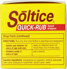 Soltice Quick Rub Topical Analgesic - 3 oz, Pack of 5
