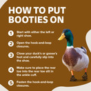 Large Waterfowl Pair (4.5" W x 4" L) / Leopard Duck Shoes