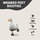 Small Waterfowl Pair (2.5" W x 2.5 L) / Gray Duck Shoes