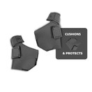 Duck Shoes for Injured Feet – Protective Neoprene Footwear for Ducks, Protective Shoes for Birds with Injured feet, Bumblefoot Relief - Large, 4.5” Max. Inside Width - Gray
