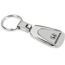 AU-TOMOTIVE GOLD INC. Officially Licensed Honda Teardrop Keychain | (Silver)