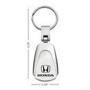 AU-TOMOTIVE GOLD INC. Officially Licensed Honda Teardrop Keychain | (Silver)