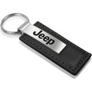 AU-TOMOTIVE GOLD, INC. Officially Licensed Key Fob for Jeep Leather (Black)