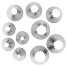Ateco 870 - French Star Pastry Tips 10 pc Set (860-869)