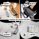 Vega-Trem VT1 Ultra-Trem 2-Points Glossy Stratocaster Guitar Tremolo Bridge For Strat No Mods Easy Installation (Glossy, Right)