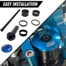 Stem Lock for E-Motos - Talaria, Surron, E-Ride Pro, 79Bike - Handlebar Stem Lock for Bar Mount, Stem Cap, Stem Spacers, Stem Bolt - Multiple Color Options - Electric Bike Part/Black