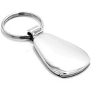 AU-TOMOTIVE GOLD INC. Official Nissan Teardrop Keychain Shiny Chrome (Black)