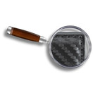 AU-TOMOTIVE GOLD F-150 Black Carbon Fiber Leather Key Chain