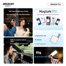 Amaran Go Magnetic Selfie Phone Light,Dual LED Light Source (Green)