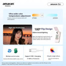 Amaran Go Magnetic Selfie Phone Light,Dual LED Light Source (Green)