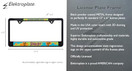 Elektroplate Scooby-Dooby-Doo Black Metal Open Corners License Plate Frame