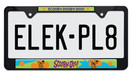 Elektroplate Scooby-Dooby-Doo Black Metal Open Corners License Plate Frame