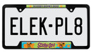 Elektroplate Scooby-Dooby-Doo Black Metal Open Corners License Plate Frame