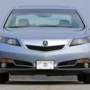 Au-Tomotive Gold Acura (No Fill) License Plate - Chrome on Mirrored
