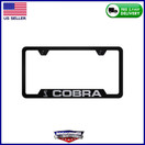 Au-Tomotive Gold Cobra Cut-Out Frame - Laser Etched Black