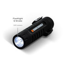 Plasma Lighter with Mini Flashlight - Black