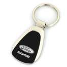 AU-TOMOTIVE GOLD Tear Drop Metal Key Ring for Ford Edge (Black)