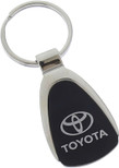 Au-tomotive Gold Toyota Logo Black Tear Drop Key Chain