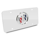 Au-Tomotive Gold Buick Tri-Color Fill Chrome Logo on Mirrored Plate
