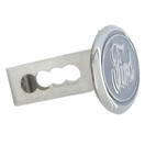Au-Tomotive Gold Inc. Officially Licensed Trailer Hitch Plug for Ford (Chrome)