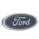 Au-Tomotive Gold Inc. Officially Licensed Trailer Hitch Plug for Ford (Chrome)