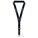 Au-TOMOTIVE GOLD Compatible with Mopar White/Blue Word Black Lanyard Neck Strap