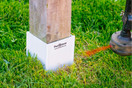 Post Shields (3.5" x 3.5" x 6" High White): Protects mailbox and fence posts from grass trimmer damage.