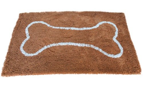 Soggy Doggy Caramel Brown Doormat with Oatmeal Bone, 36 by 60"